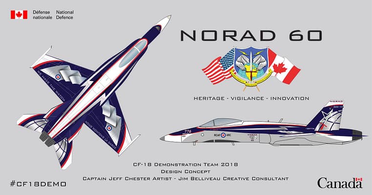 Stunning Paint Scheme For 2018 CF-18 Hornet Demonstration Jet Unveiled