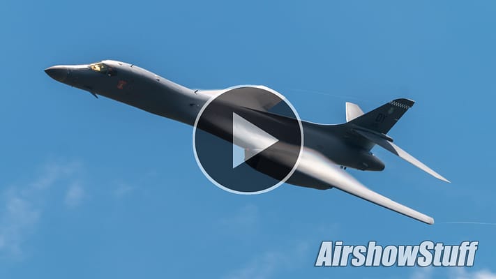 WATCH:  B-1B Lancer Oshkosh Arrival And Flybys