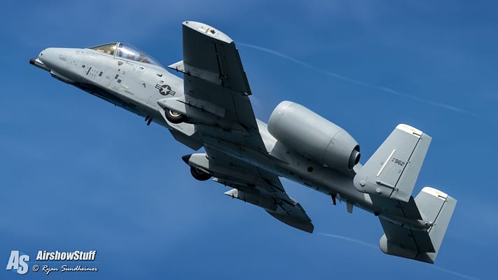 USAF A-10 Thunderbolt II Demonstration Team 2021 Airshow Schedule Released