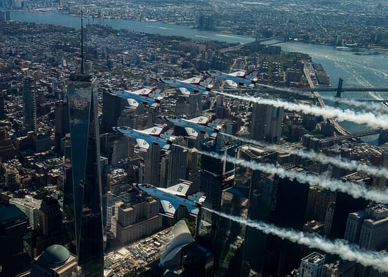 USAF Thunderbirds Flyover New York City