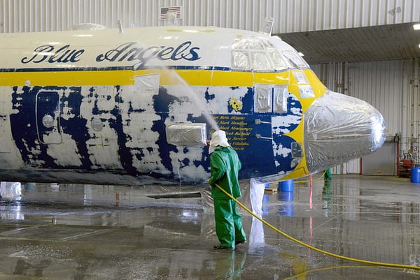 US Navy Blue Angels - Fat Albert C-130 Hercules - Paint Stripped