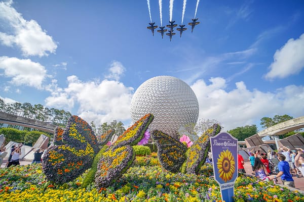 US Navy Blue Angels Over Disney's Epcot