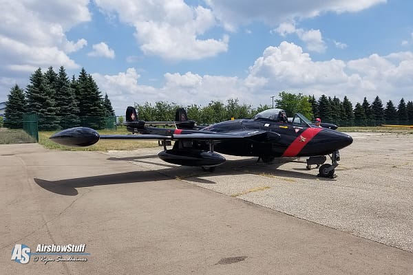 Pilot Killed, Two Others Injured When Rare de Havilland Venom Crashes On Takeoff In Wisconsin