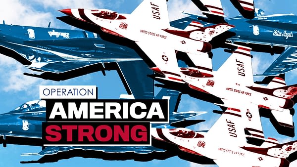 Operation America Strong - USAF Thunderbirds and US Navy Blue Angels - AirshowStuff