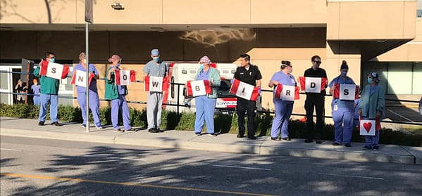 Health Care Workers Honor The Snowbirds Following Crash - AirshowStuff