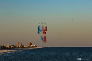 Blue Angels and Patrouille de France Fly Together