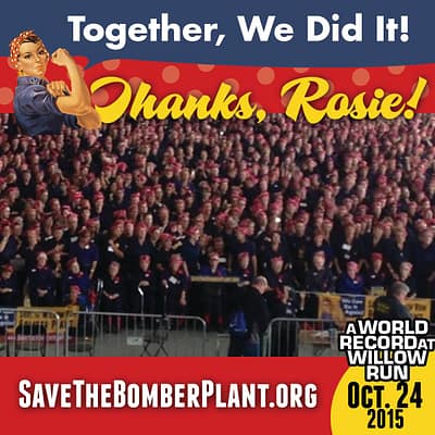 Yankee Air Museum Reclaims Rosie The Riveter World Record