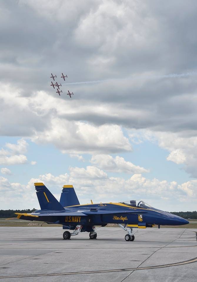 Canadian Snowbirds Visit Blue Angels, Perform In Pensacola AirshowStuff