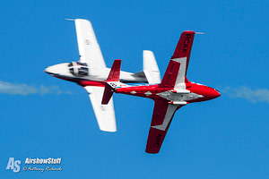 Canadian Snowbirds Practice - Opposing Pass- Air Force Beach, BC