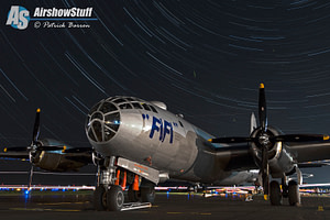 B-29 Superfortress "Fifi" Star Trails - Heavy Bombers Weekend 2015