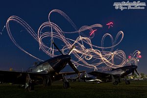 P-51 Mustangs and Fireworks - EAA AirVenture Oshkosh