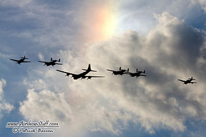 WWII Bomber Formation
