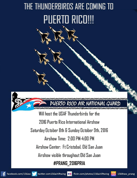 USAF Thunderbirds - Puerto Rico International Airshow