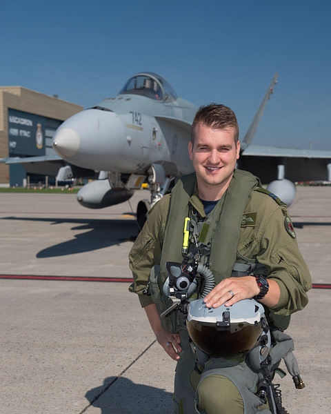 RCAF CF-18 Hornet Demo Pilot Captain Stefan "Porcelain" Porteous
