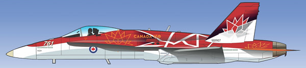 Canadian Forces CF-18 Hornet Demonstration Team - 2017 "Canada 150" Paint Scheme