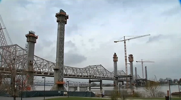 Bridge Construction in Louisville - WDRB