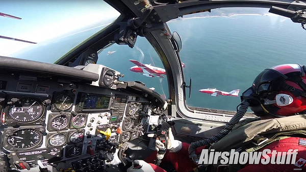 Flying with the Canadian Forces Snowbirds - Cockpit Cam - AirshowStuff