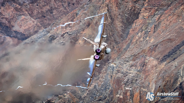 Aggressor F/A-18 Hornet in Star Wars Canyon - AirshowStuff