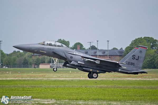 Strike Eagle lands at Langley AFB