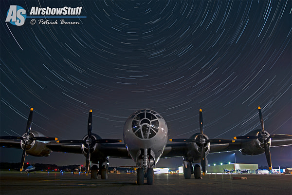 B-29 Superfortress "Fifi" Star Trails - Heavy Bombers Weekend 2015