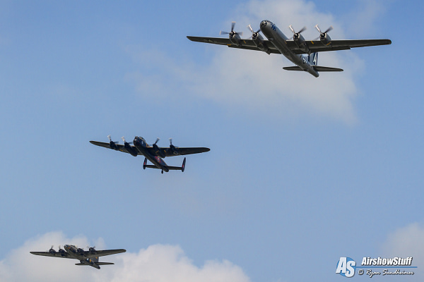 B-29 Superfortress, Avro Lancaster, and B-17 Flying Fortress - Thunder Over Michigan 2015