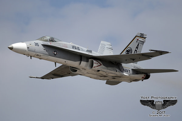 F/A-18C Hornet Demonstration In VFA-15 Commemorative Paint Scheme