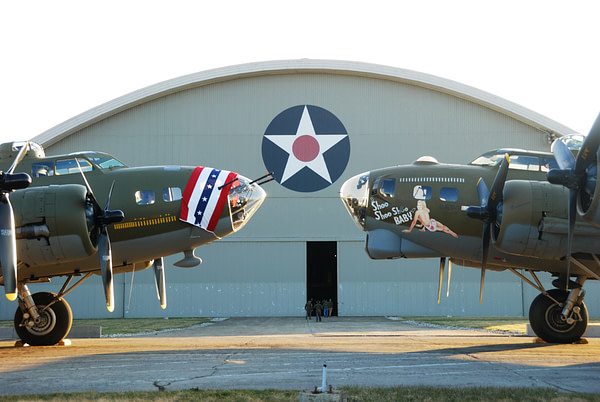 B-17 Flying Fortress "Memphis Belle" and "Shoo Shoo Shoo Baby" - National Museum of the United States Air Force