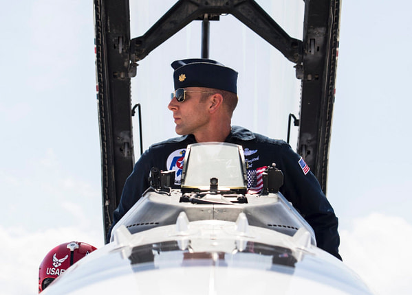 Maj. Nick "Khan" Krajicek has been named as the U.S. Air Force Air Demonstration Squadron's Thunderbird 4/Slot Pilot for the remainder of the 2018 show season.