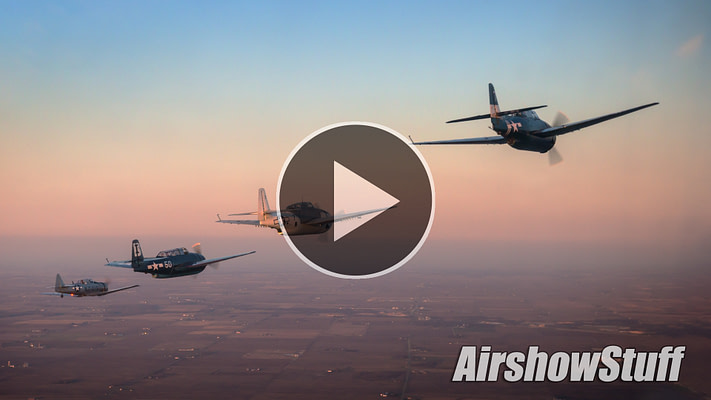WATCH:  Classic Warbird Sunset Flight – Ride Along With Six TBM Avengers!