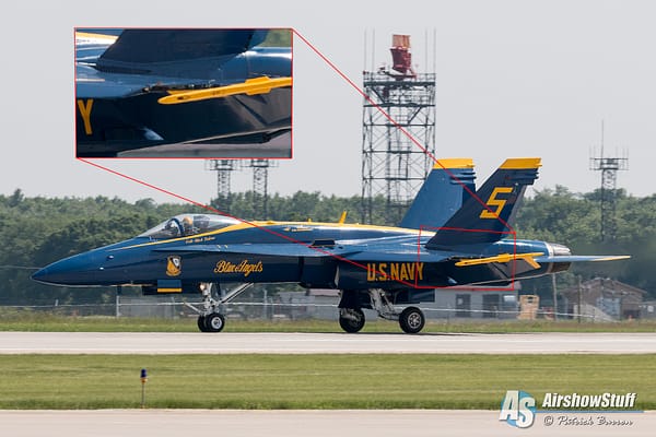Blue Angel #5 Loses Part Of Wing At Rockford Airfest