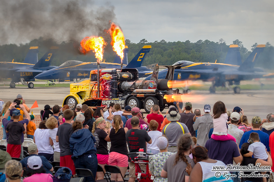 Shockwave Jet Truck and Blue Angels - NAS Oceana Airshow