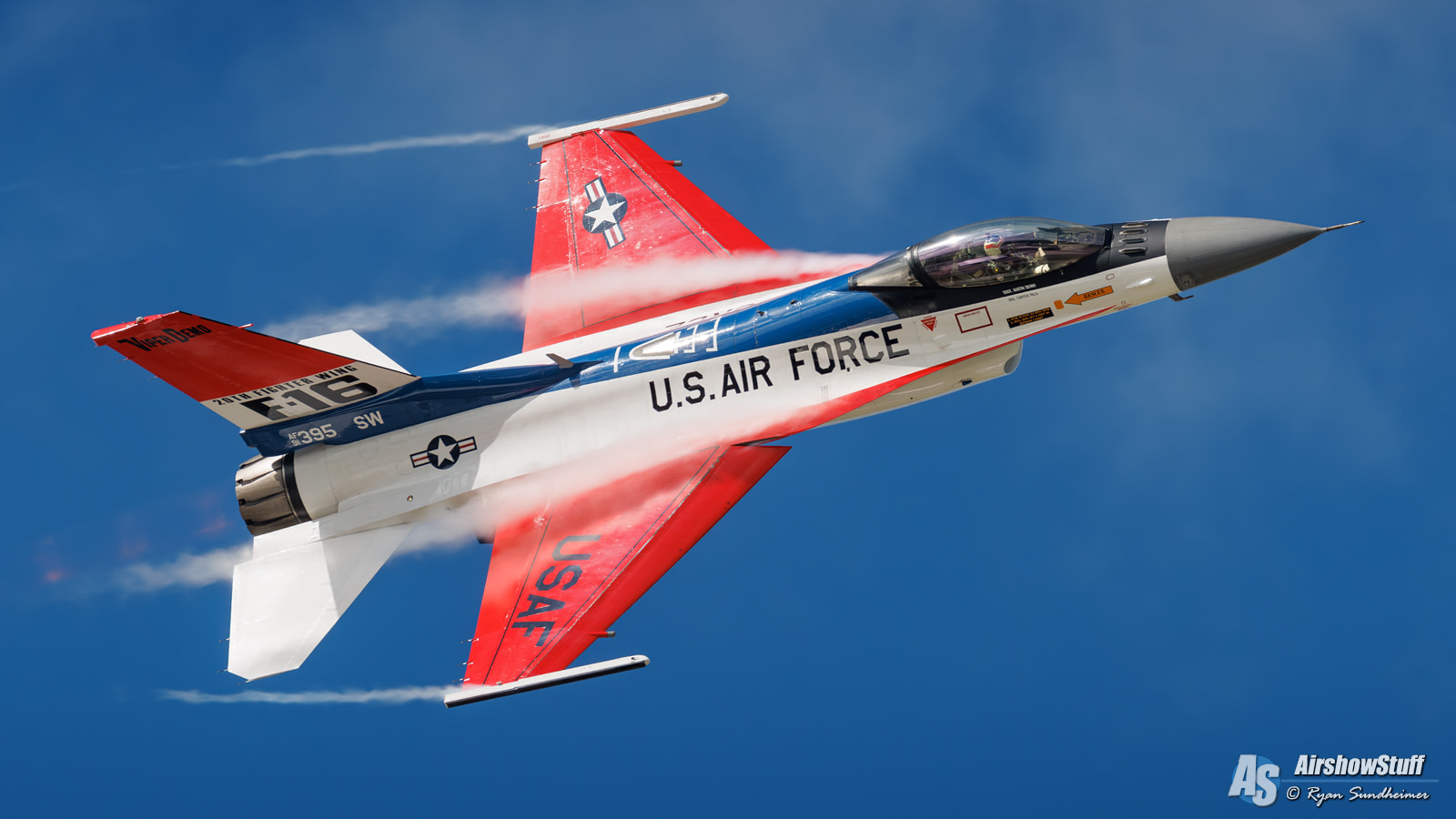 USAF F16 Fighting Falcon Demo Team 2025 Airshow Schedule Released