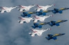 Check Out These Incredible Aerial Images Of The Blue Angels And Thunderbirds Flying Together Over New York City