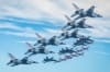 Blue Angels, Thunderbirds, And Snowbirds Combine For Incredible 21-Ship Mass Formation